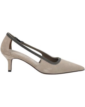 Brunello Cucinelli Pointed-Toe High Heels - White