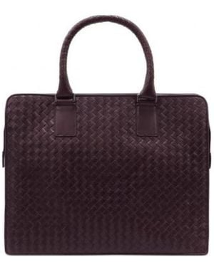 Bottega Veneta Knitted Handbag - Purple
