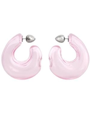 Alaïa Bubble Hoops Earrings - Pink