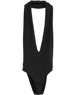 Gucci V-Neck Bodysuit - Blue