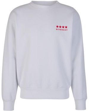 Givenchy Logo Printed Crewneck Sweatshirt - White