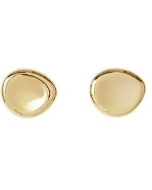 JOSEPH Medium Bean Gilded Earrings - Metallic