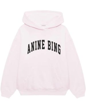 Anine Bing Logo Hoodie - Pink
