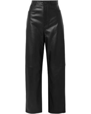 Wardrobe NYC Wide-Leg Casual Trousers - Black