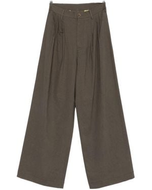 Uma Wang Casual Trousers With Belt Loops - Grey