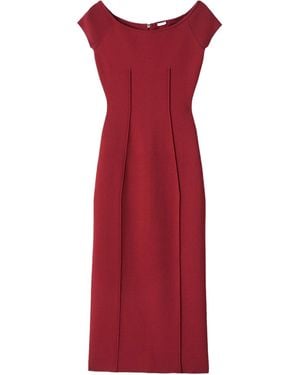 JOSEPH Foin Compact Milano Knit Dress - Red