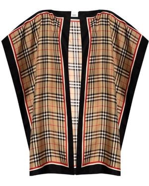 Burberry Vintage Check Silk Cape - Multicolour
