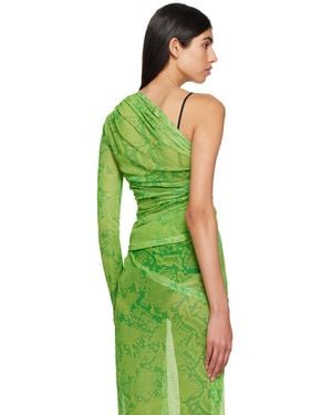 Atlein Printed Top - Green
