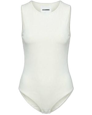 Jil Sander Sleeveless Crewneck Bodysuit - White