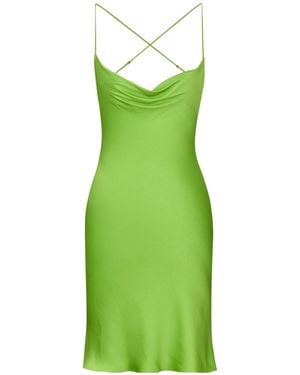Saint Laurent Backless Cowl Dress - Green