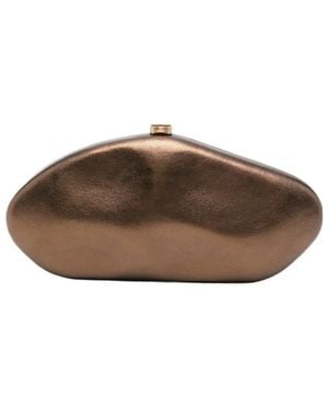 Cult Gaia Buckle Clutch - Brown