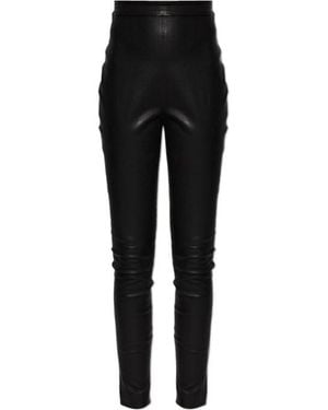 Balmain High-Waisted Skinny Pants - Black