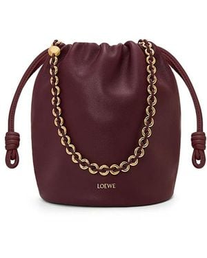 Loewe Flamenco Purse Bucket Bag - Red