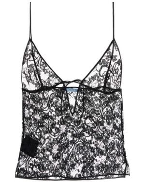 Prada Lace Top - Black