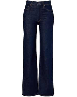 Agolde Harper Mid-Rise Straight-Leg Denim Trousers - Blue