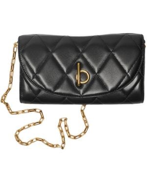 Burberry Rocking Horse Chain Strap Wallet - Black