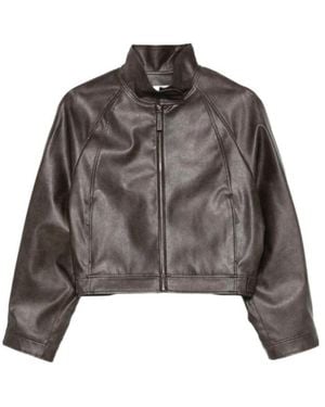 Low Classic Paneled Jacket - Brown