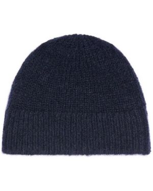 Dries Van Noten Ribbed Knit Beanie - Blue