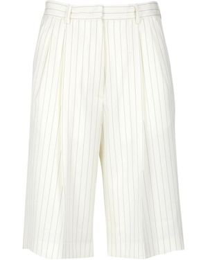 MSGM Pinstripe Suit And Shorts - White