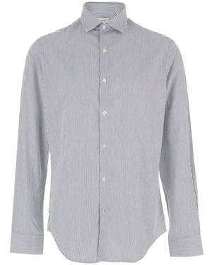 Calvin Klein Slim Fit Striped Shirt - Grey