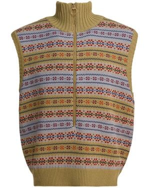 Kapital Knitted Vest - Gray
