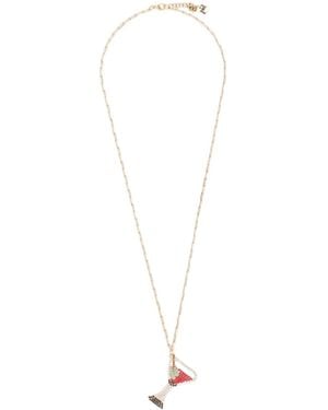 Rosantica Cocktail-Charm Necklace - White