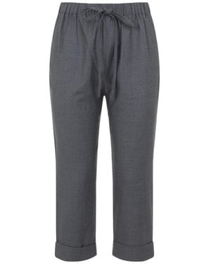 Co. Drawstring Cuffed Pants - Gray