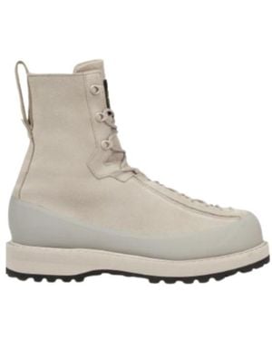 Stone Island Hiking Boot With Dual Lacing And Lug Sole - Gray