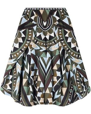 PUCCI Pucci Manuba Print Wide Trousers - Black