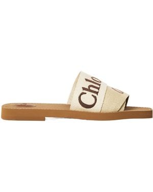 Chloé Highend Flat Slide Sandals - Metallic
