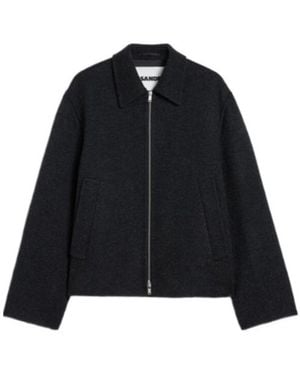 Jil Sander Textured Wool Jacket - Black