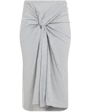 Dries Van Noten Midi Skirt - Grey