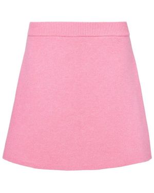 Lisa Yang Clare High-Rise Cashmere Miniskirt - Pink