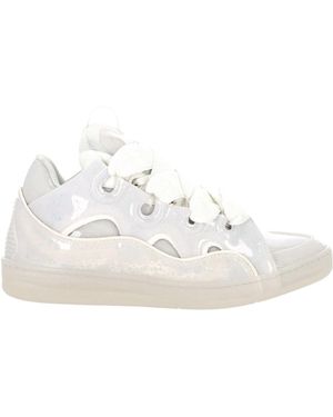 Lanvin Curb Lace-Up Trainers - White