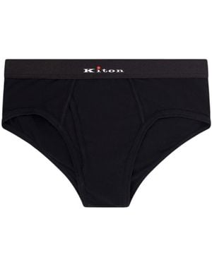 Kiton Ciro Paone Briefs - Black