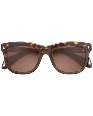 Moncler Bronzz Rectangular Sunglasses - Brown