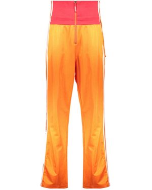 DIESEL High-Waist Flared Track Trousers - Orange