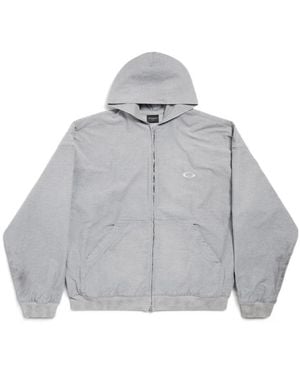 Balenciaga Trompe L'Œil Hoodie - Gray
