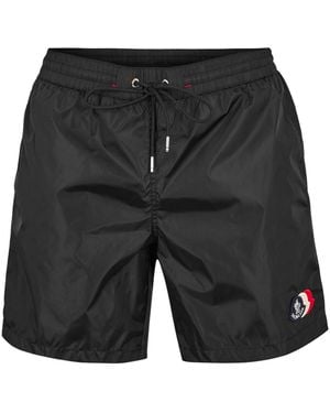 Moncler Comfortable Swim Trunks - Black