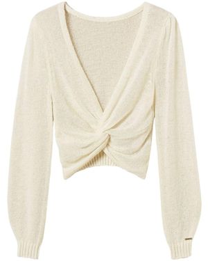 Twinset Logo Knitwear - Natural