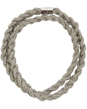 Isabel Marant Ladji Embellished Braided Belt - Metallic