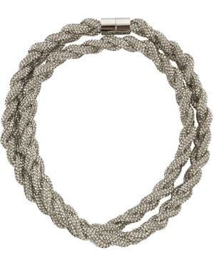 Isabel Marant Ladji Embellished Braided Belt - Metallic