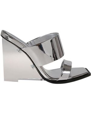 McQueen Wedge Heeled Sandals - White