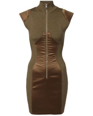 Jean Paul Gaultier Wool-Blend Minidress - Green