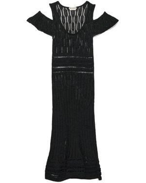 JW Anderson Jw Anderson Open Knit Cutout Knitted Dress - Black
