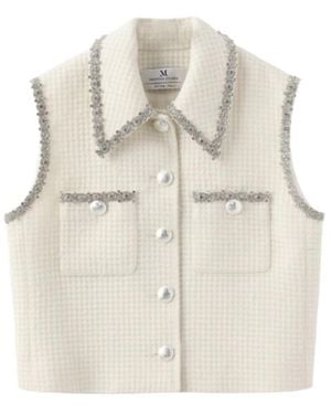 Marissa Chiara Sleeveless Vest - Natural