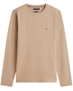 Tommy Hilfiger Long-Sleeved T-Shirt - Natural