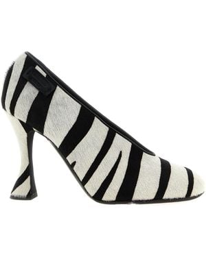 Moschino Zebra Pony Pumps - Multicolor