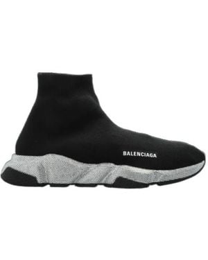 Balenciaga Speed Embellished Trainers - Black
