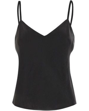 Vince V-Neck Camisole Top - Black